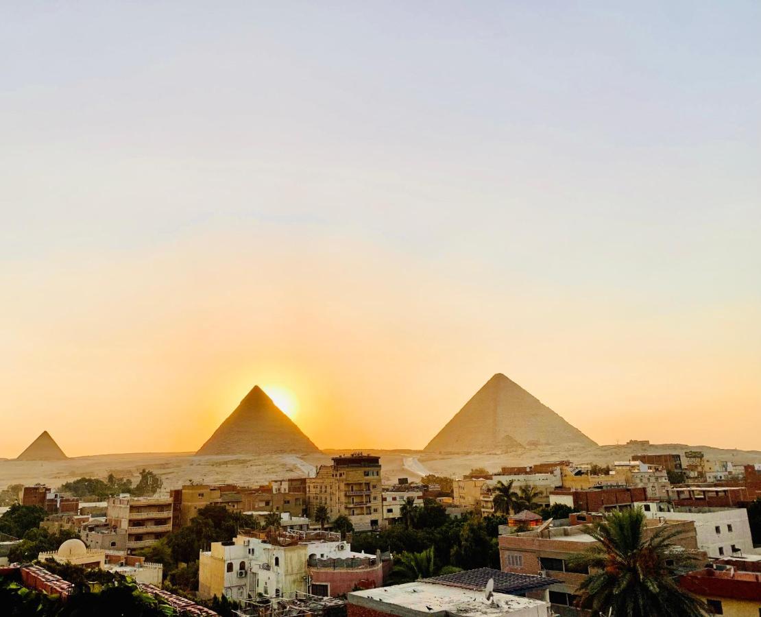 Sunset Pyramids View Cairo